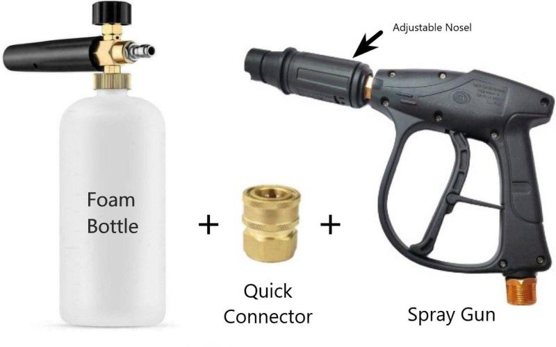 Kuber Foam Bottle and High Pressure Washer Gun Spray Gun