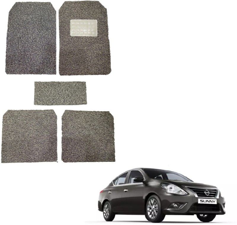 Oshotto Rubber, Plastic Standard Mat For Nissan Sunny  (Beige)