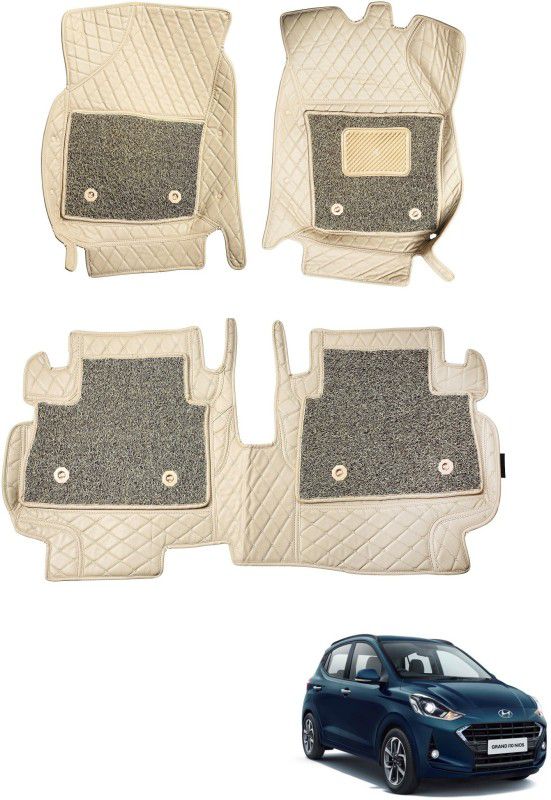 Auto Hub Leatherite 7D Mat For Hyundai Grand i10 Nios  (Beige)