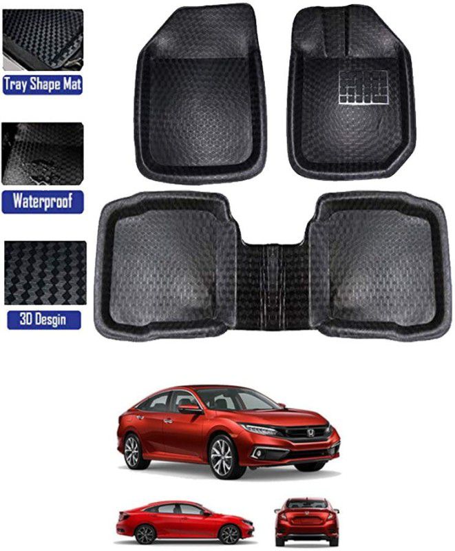 RKPSP PVC Tray Mat For Honda Civic  (Black)