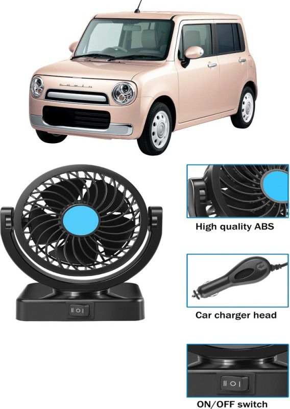 Amulite Cooling Car Fan 360 Degree Rotatable For vehicle-G-CF 237 Car Interior Fan  (12 V)