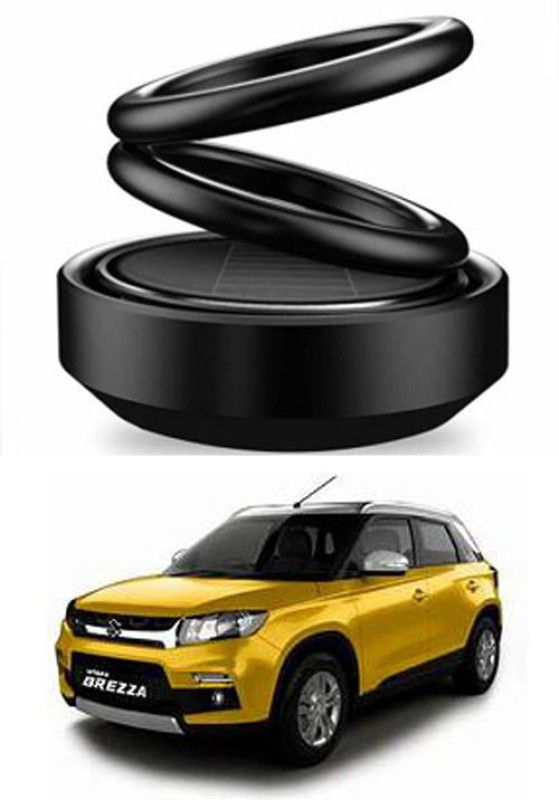 FKOK Car solar air freshener (Black) For Vitara Brezza_ZX112 Air Purifier  (Pack of 1)