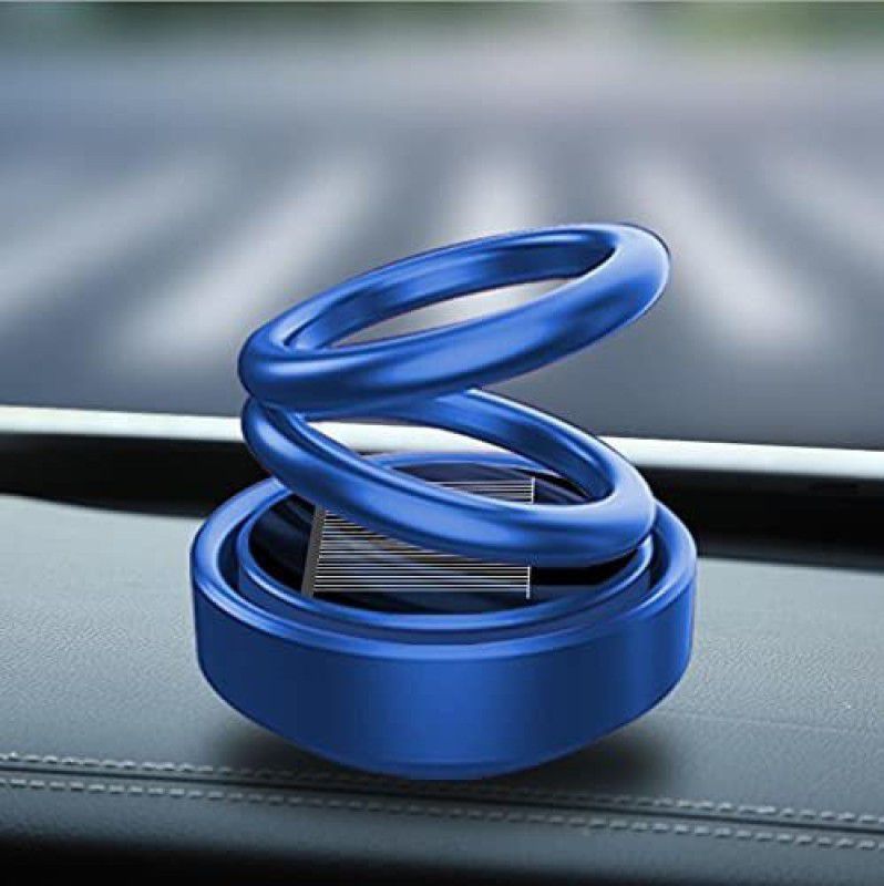AutoBizarre Solar Powered Rotating Blue Solar Perfume Car Air Freshener for All Cars Air Purifier