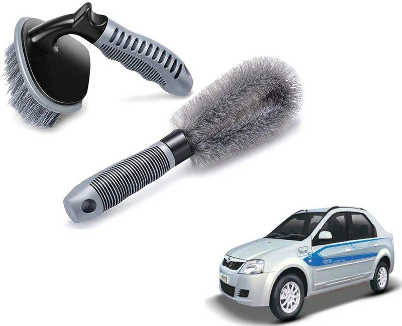 Autoinnovation Plastic Vehicle Washing Tyre Cleaner Brush  (Pack Of 2)