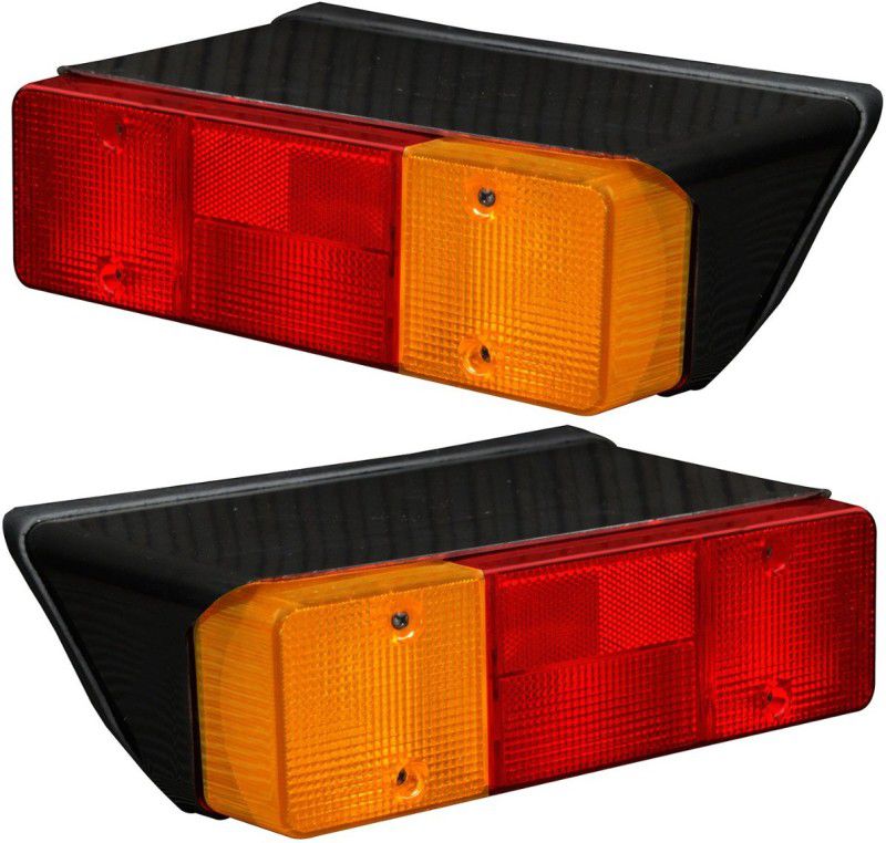 Allpartssource Tail Light Assembly Set with 12v Bulbs Suitable for John Deere Tractors Car Reflector Light  (Red, Yellow)