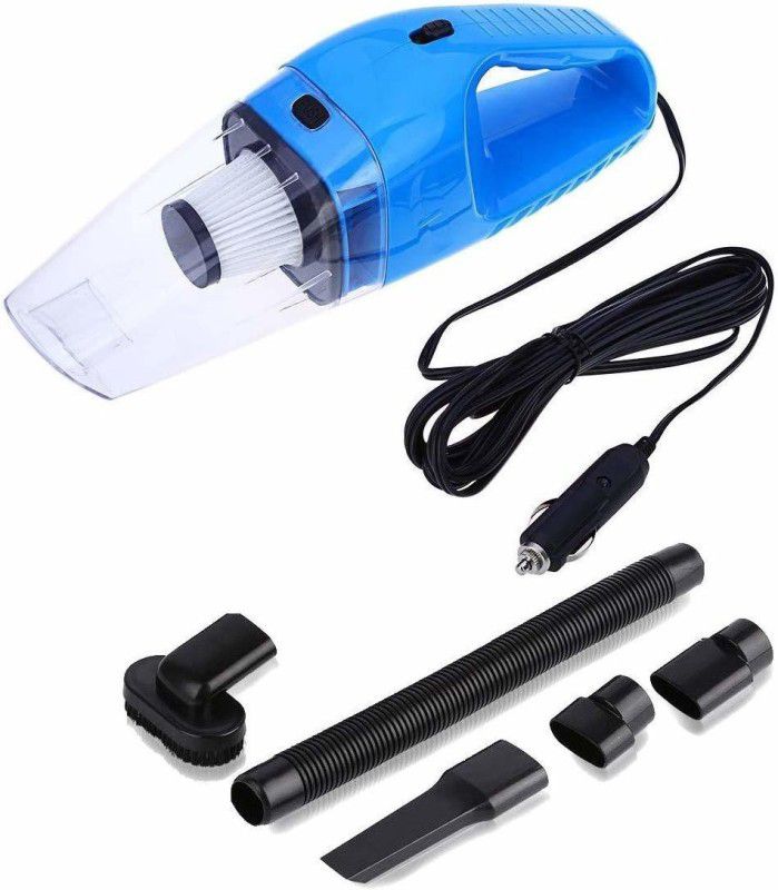 LATESHOP 12V High Power 120W Portable Handheld Vacuum Cleaner Wet Dry Dual-Use Super Suction With Washable Filter Car Vacuum Cleaner  (Blue)