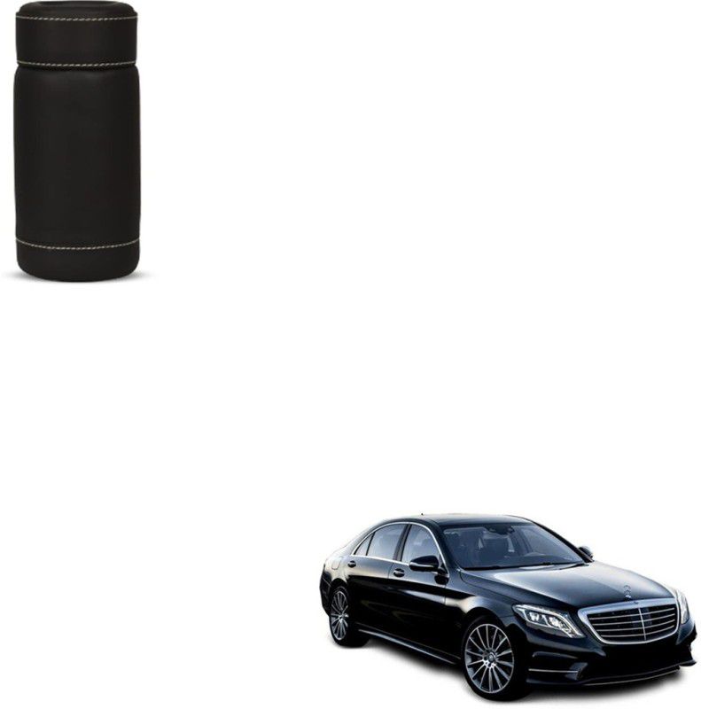 SEMAPHORE Car Tissue Tube PU Leather Round Tissues For Mercedes Benz S-Class Vehicle Tissue Dispenser  (Black)