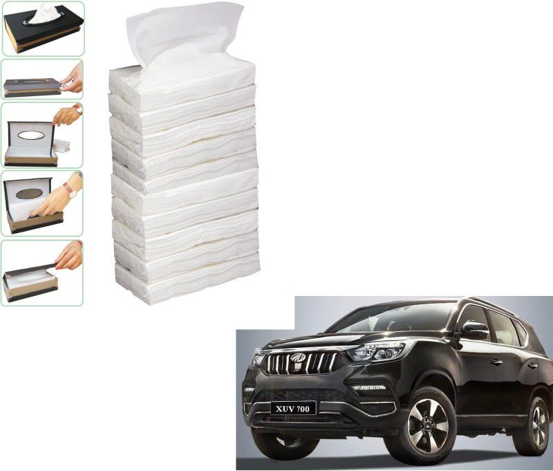 KOZDIKO 10 SET REFILLER WITH 100 PULLS (200 SHEETS) FOR MAHINDRA ALTURAS G4 Vehicle Tissue Dispenser  (White)