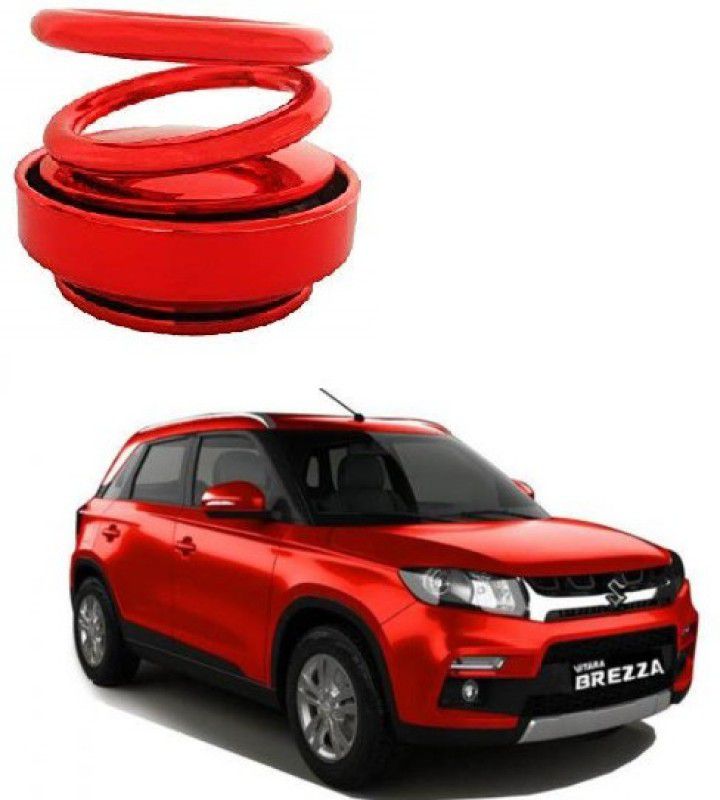 KARDECK Solar Car Fragrance Double Ring Rotating Car Aromatherapy Home Office Air Fresher Decoration Perfume Diffuser For VITARA BREZZA-Red Air Purifier  (Pack of 1)