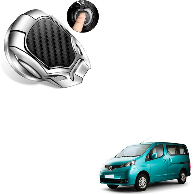 SEMAPHORE Carbon Fiber Design Car Start Stop Button Cover compatible with Evalia Car Inverter
