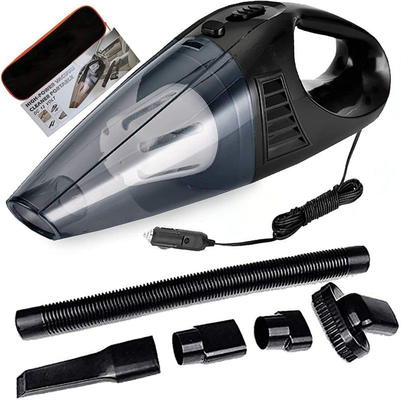 CITRODA Electric Handheld Powerful Vacuum Cleaner for Car and Home Dust Cleaning Car Vacuum Cleaner with 2 in 1 Mopping and Vacuum, Anti-Bacterial Cleaning  (Black, Transparent)
