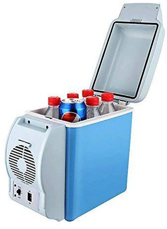 GOLKIPAR GK-60 Mini Car Refrigerator Portable Thermoelectric Vehicle Compact Fridge 7.5 L Car Refrigerator  (White, Blue)