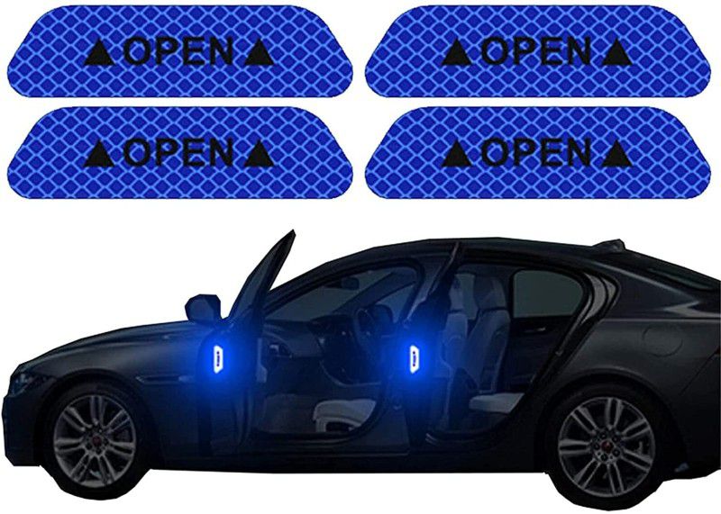 colorsole Safety Reflective Tape,4Pcs Car Door Sticker Car Reflector Light  (Blue)