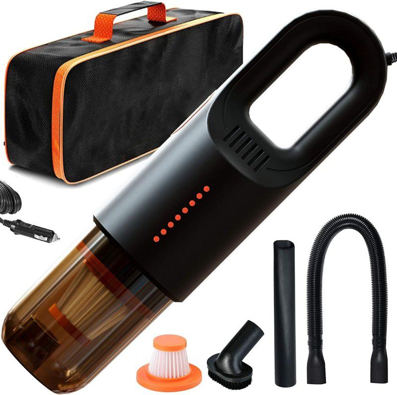 CITRODA Electric Handheld Powerful Vacuum Cleaner for Car and Home Dust Cleaning Car Vacuum Cleaner with 2 in 1 Mopping and Vacuum, Anti-Bacterial Cleaning  (Black, Orange)