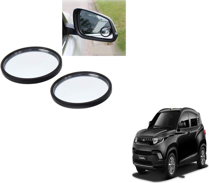Autoinnovation 360° Convex Side Rear View Blind Spot Mirror for Mahindra Kuv 100 Glass Car Mirror Cover  (MAHINDRA KUV 100)