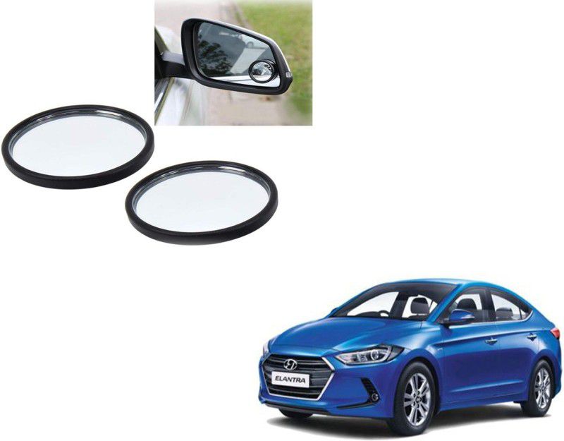Autoinnovation 360° Convex Side Rear View Blind Spot Mirror for Hyundai Elantra Glass Car Mirror Cover  (HYUNDAI Elantra)