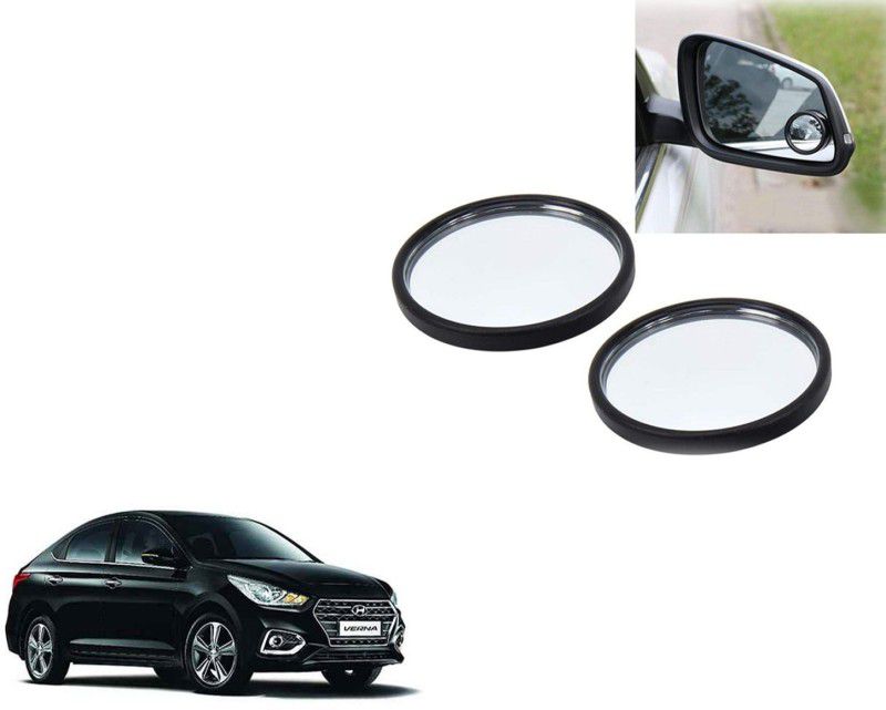 Autoinnovation 360° Convex Side Rear View Blind Spot Mirror for Hyundai Verna 2016-2020 Glass Car Mirror Cover  (HYUNDAI Verna)
