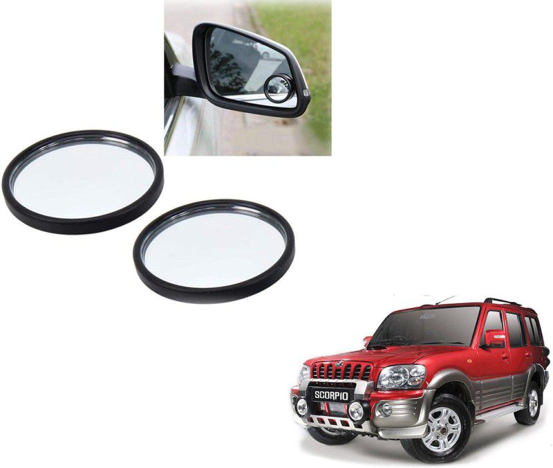 Autoinnovation 360° Convex Side Rear View Blind Spot Mirror for Mahindra Scorpio 2006-2009 Glass Car Mirror Cover  (MAHINDRA Scorpio)