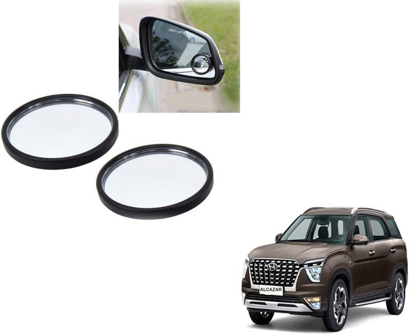 Autoinnovation 360° Convex Side Rear View Blind Spot Mirror for Hyundai Alcazar Glass Car Mirror Cover  (HYUNDAI Universal For Car)