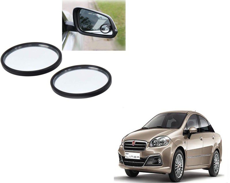 Autoinnovation 360° Convex Side Rear View Blind Spot Mirror for Fiat Linea Glass Car Mirror Cover  (Fiat Linea)