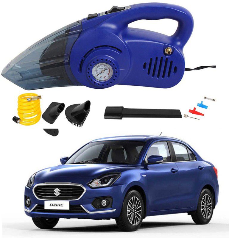 Oshotto 100W 2 in 1 Vacuum Cleaner cum Tyre Inflator for Maruti Suzuki Swift Dzire (2012-2017) Car Vacuum Cleaner  (Blue)