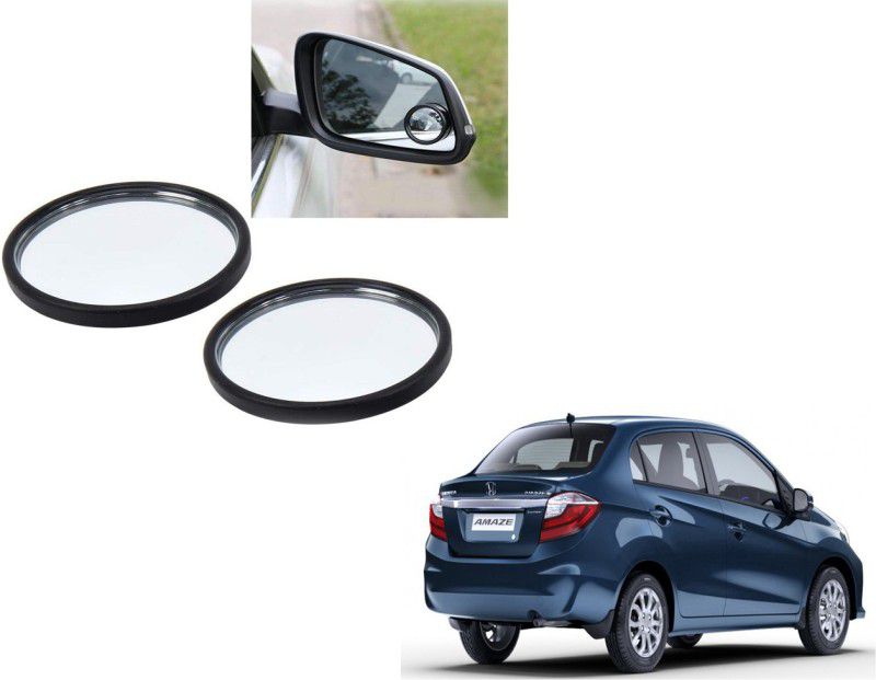 Autoinnovation 360° Convex Side Rear View Blind Spot Mirror for Honda Amaze Glass Car Mirror Cover  (Honda Amaze)