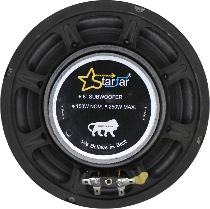 Starfar 8 inch (90) Black 8 inches Sub Woofer 8Ohms /150Watts Subwoofer  (Powered , RMS Power: 150 W)