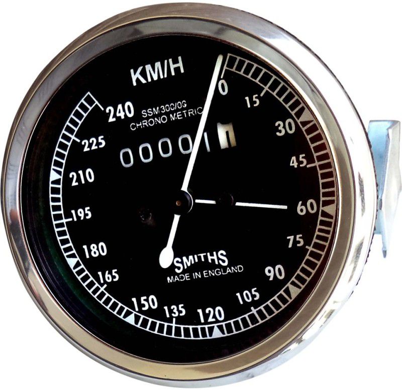 ALMOS Royal Enfield Bullet Standard,Classic & Electra Black Dial 0-240 KM/H Analog Speedometer  (Royal Enfield Electra)