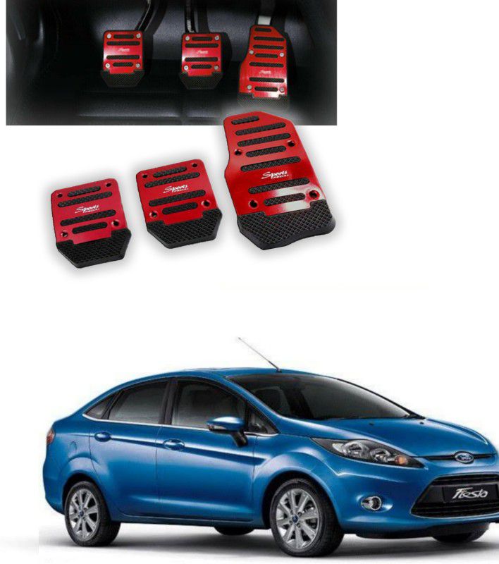 Gadiparts ™ Non-Slip Manual Red Guj Car Pedal Kit Cover for Fiesta Car Pedal
