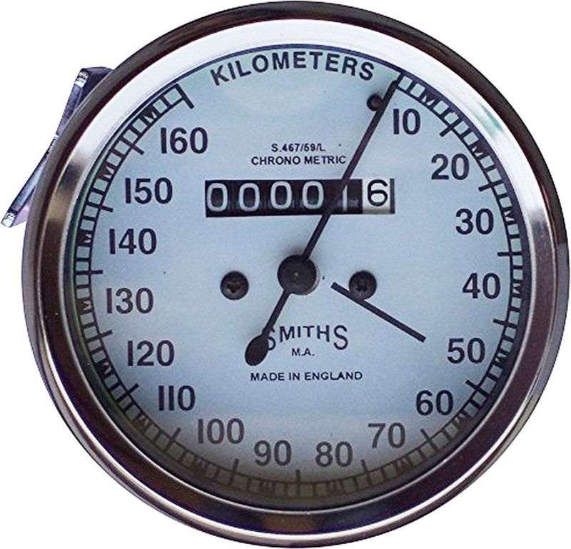 ALMOS Smith White Dial for Royal Enfield Analog Speedometer  (Royal Enfield Electra)