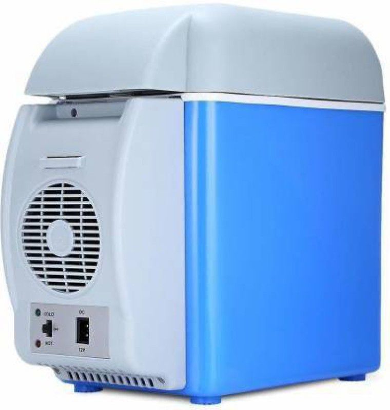 MAYURI CREATIONS 7.5 L REF 7.5 L COOLING & WARMING REFRIGERATOR 7.5 L Car Refrigerator  (White, Blue)