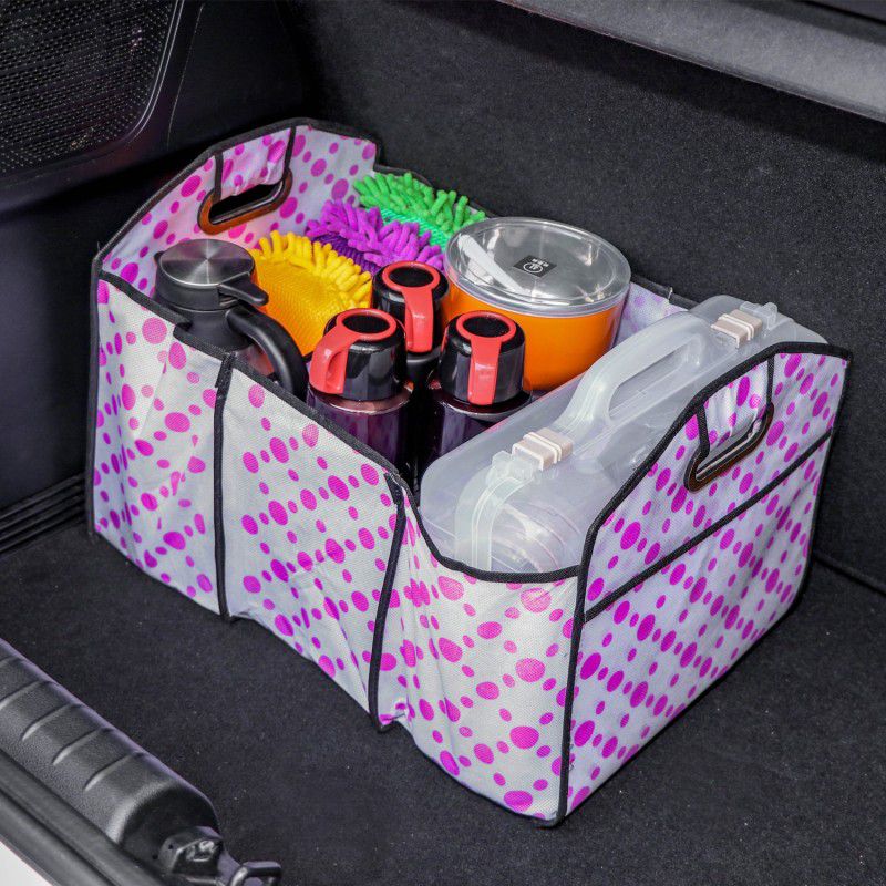 pinkparifashion Car Trunk Storage Organizer Collapsible Folding Car Storage Box Boot Organizer Trunk Organizer  (Multicolor)
