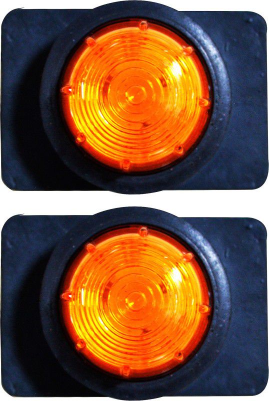 Apsmotiv Amber Side Marker Light 24 Volt 2PCS Set Suitable for Universal Trailers Car Dash Indicator Lamp