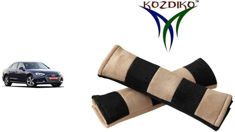 KOZDIKO Seat Belt Cushion Pillow Beige Black 2 pcs For Audi A4 Seat Belt Buckle  (Pack of 2)