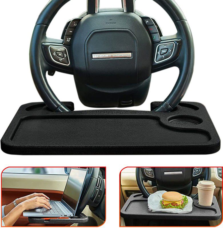 STHIRA Food Long Portable Steering Wheel Tray Long Time Driving Self Driving Tour Dashboard Panel