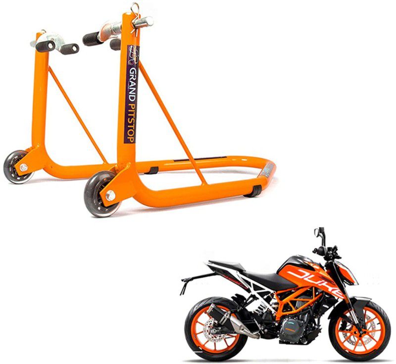GrandPitstop Front Paddock Stand with Swing Arm Rest for KTM 390 Bike Storage Stand  (Floor Mount)