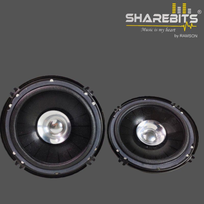 SHAREBITS SB-X615 Dual cone speaker Coaxial Car Speaker  (340 W)