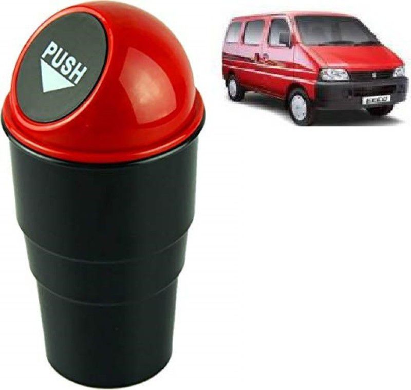 VAAMnational Mini Car Trash Bin Can Holder Dustbin Combo PackTRASH BIN RED-1 ECHO Car Trash Bin Bag