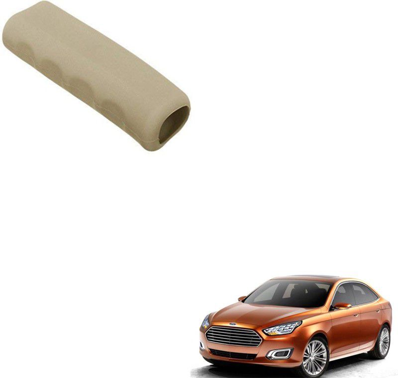 AAKICHI Car Handbrake Soft Rubber Cover Beige For Ford Escort Car Handbrake Grip  (Beige)