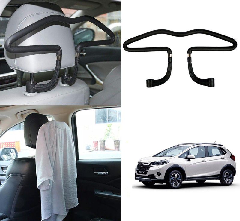 Oshotto Stainless Steel Car Coat Hanger For Honda Wr-V - Black Car Coat Hanger