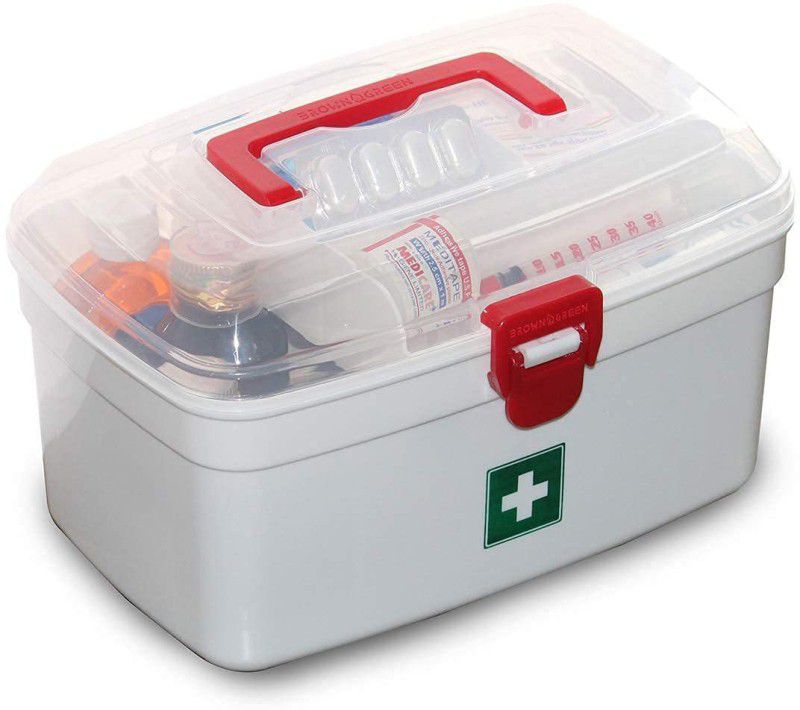 Paridhi Medical First Aid Kit Emergency Medicine Storage Box Baby Drugs Medicine Chest First Aid Kit  (Home, Sports and Fitness, Vehicle, Workplace)