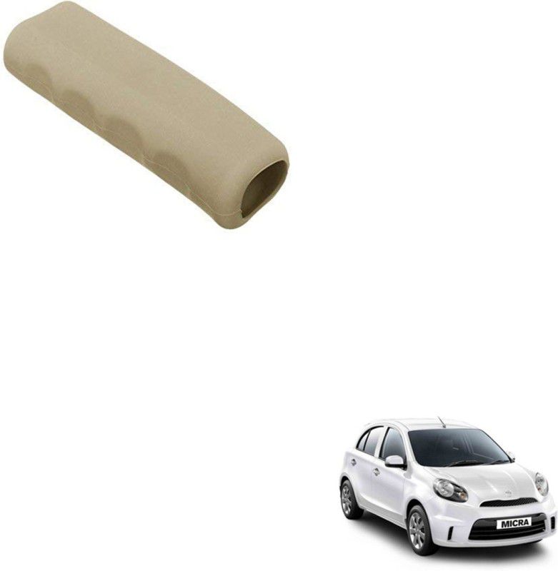 SEMAPHORE Car Handbrake Soft Rubber Cover Beige For Nissan Micra Active XE Car Handbrake Grip  (Beige)