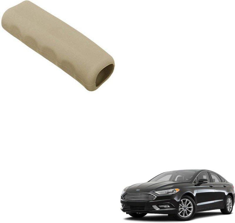 SEMAPHORE Car Handbrake Soft Rubber Cover Beige For Ford Fusion Car Handbrake Grip  (Beige)