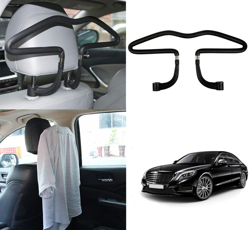 Oshotto Stainless Steel Car Coat Hanger For Mercedes-Benz S Class - Black Car Coat Hanger