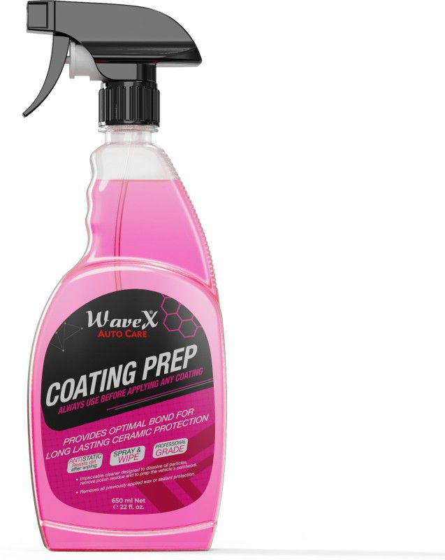 Wavex Coating Prep Pre Treatment Spray 650 ml | Always use Before Application of Ceramic Coating Car Washing Liquid  (650 ml)