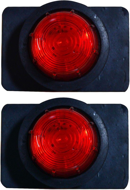 Apsmotiv RED 2 Pieces Set Side Marker Light 24 Volts Suitable for Universal Vehicles Car Dash Indicator Lamp