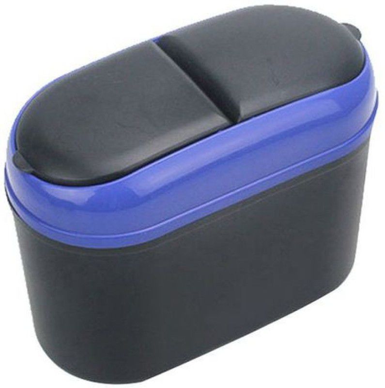 Super clean Car Mini Trash Rubbish Can /Garbage Dustbin Box/ Case Holder Bin Hook-Blue Car Trash Bin Bag