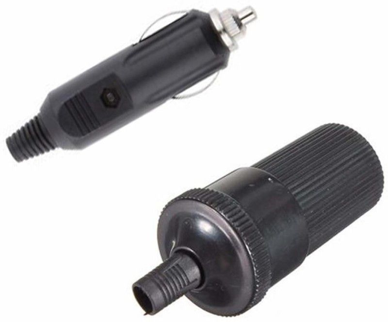 uptodatetools Socket 1 Pair Car Cigarette Lighter Socket (12V~48V) Male Female Car Cigarette Lighter  (1)