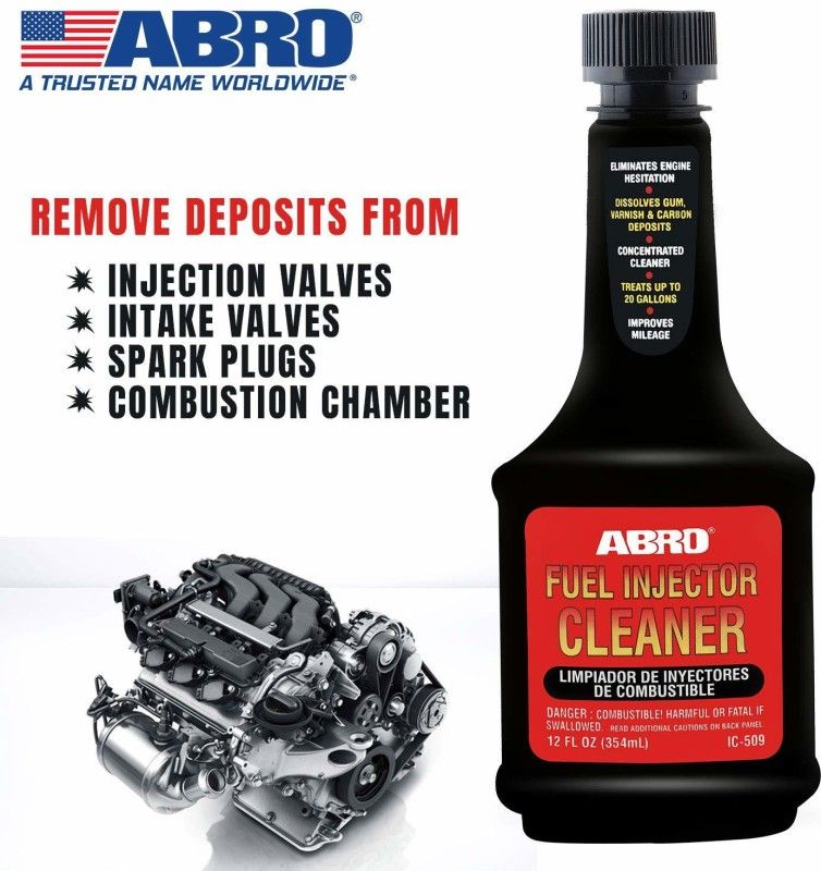 ABRO IC-509 Petrol Fuel Treatment and Injector Cleaner for Car SUV & Auto (354 ml) Fuel Injector Cleaner  (354 ml)