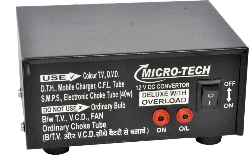 Microtech 100 Watt Dc to Ac Mini Inverter for Multiple Applications1 Car Inverter